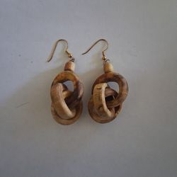 Custom Made Wooden Earrings 