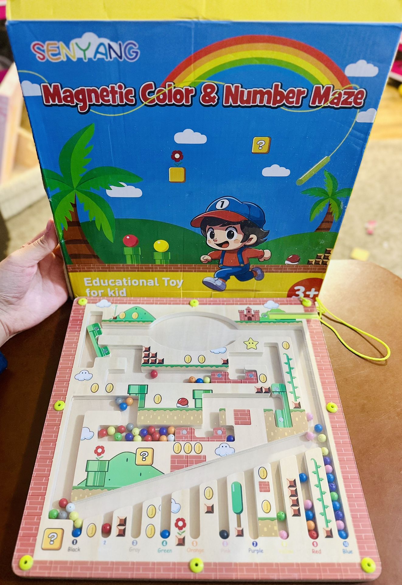 Magnetic Color and Number Maze