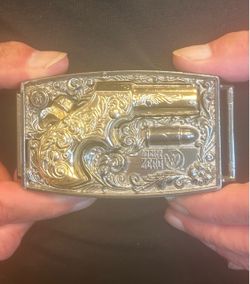 Vintage 1959 Mattel Agent Zero Toy Cap-Gun Belt Buckle