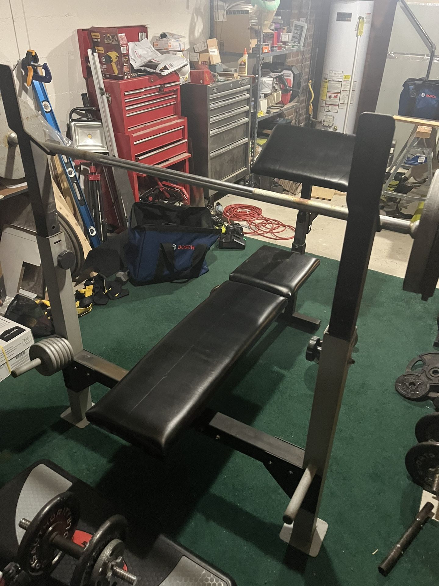 Weight Bench With Extension