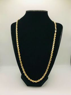 10k HOLLOW ROPE CHAIN