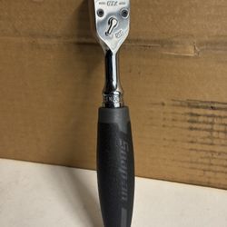 Snap-on Tools FHD100 Hard Grip 3/8 Lower Profile Cynergy Ratchet Titanium Grey