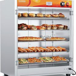 CAMMOO 5 Tier Heated Food Display Cabinet – 900W Commercial Warmer – 133Qt