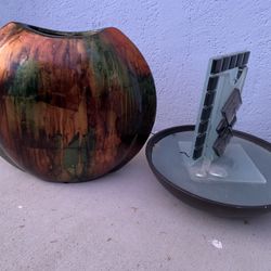Vase & Mini Water Fountain