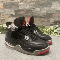 Jordan 4 Retro "Bred Reimagined" Sneakers Size 6Y
