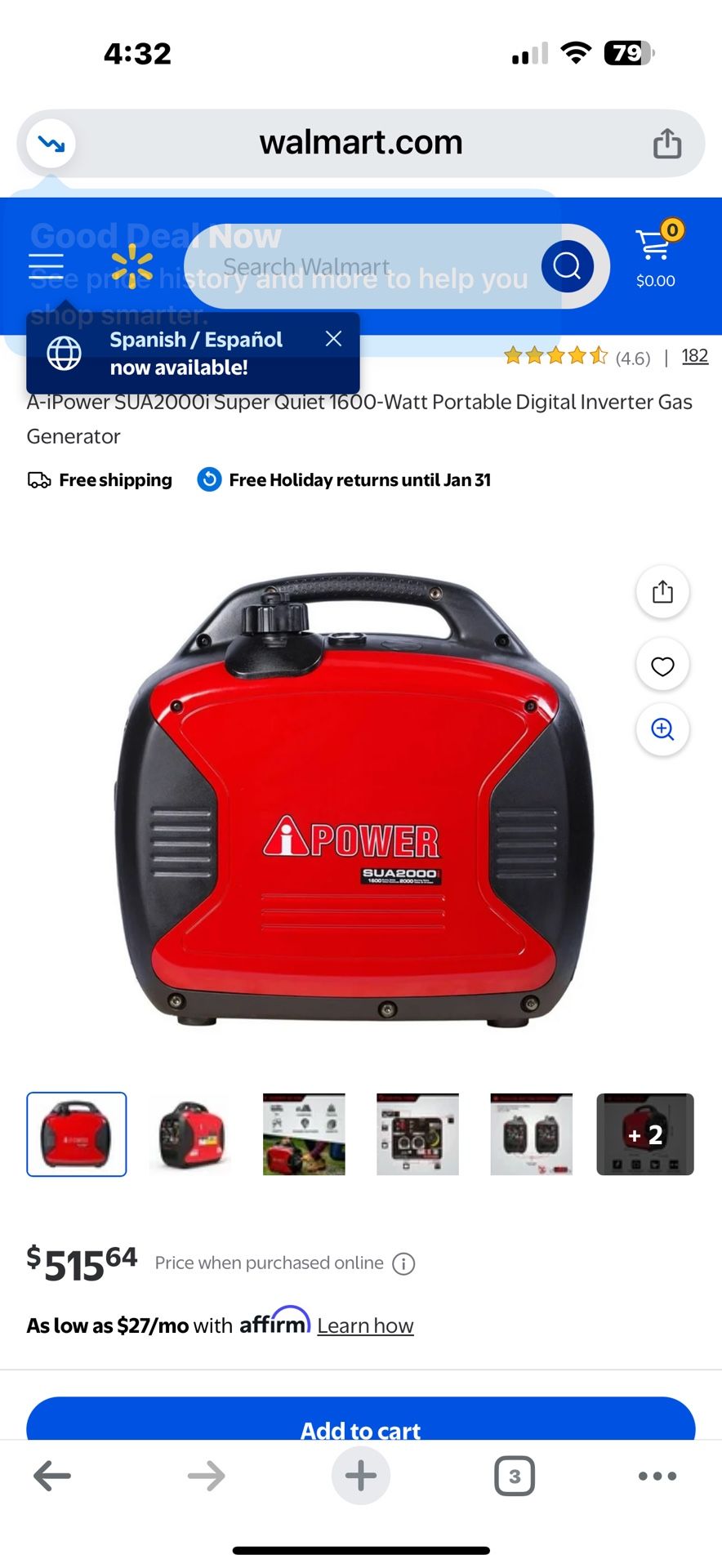 Generator 2000watt Inverter 