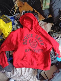 Bougie Crew University Red Graphic Hoodie