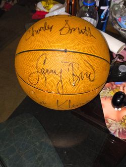 Team Signed Basketball From 1989