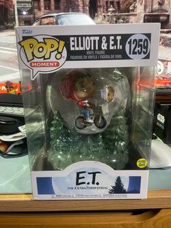Funko Pop Moment Elliott & E.T. #1259 Glow in the Dark