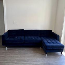 Sectional Sofa Blue 