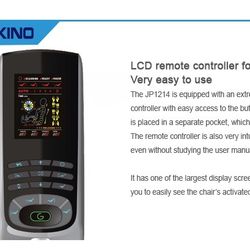 ISO TSUKINO model JP1214 massage chair, LED remote control replacement.     