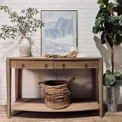 Vintage Wood Entryway Table / Console Table 