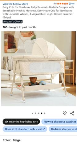 NEW Baby Crib/bassinet 70$ PICK UP ONLY NEAR CHEYENNE AND SIMMONS