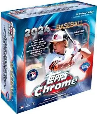 2024 TOPPS CHROME MLB BASEBALL UPDATE MEGA BOX