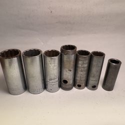 Misc 12pt Deep 1/2 dr Sockets Auto Aviation Tools
