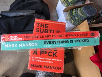 2 new books the subtle art of not giving a Fxck