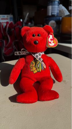 Blackhawks beanie baby