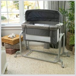 3-in-1 Co-Sleeping Bassinet and Crib - Lume (Grey), Unisex, Newborn to 12 Months