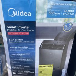 Midea Smart Inverter Portable Air Conditioner with Heat