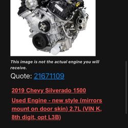 2019 Chevy Silverado 1500 Engine