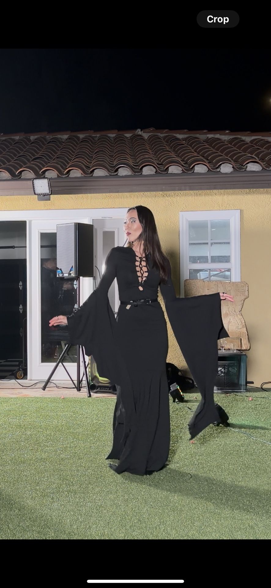 Long Gothic Black Dress