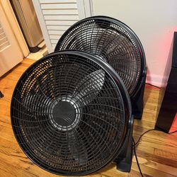 High velocity floor fan