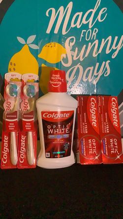 Colgate Optic White Oral Care Bundle