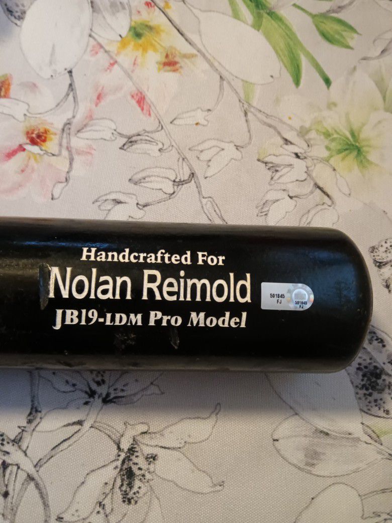 Nolan Reimold Authenticated Game Used Broken Baseball Bat 