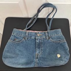 Homemade Jean Purse Bag with Magnetic Snap just $8 