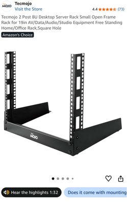 Tecmojo 8U Open Frame Desktop Server Rack
