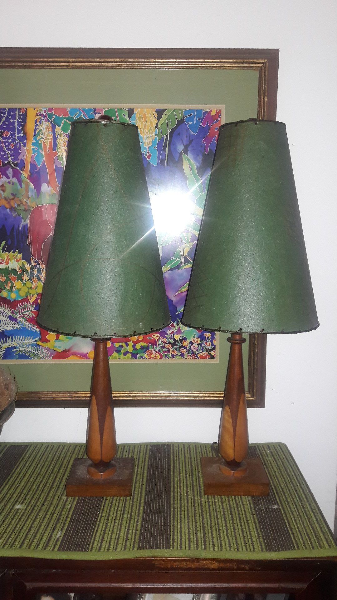 2 Antique Table Lamps