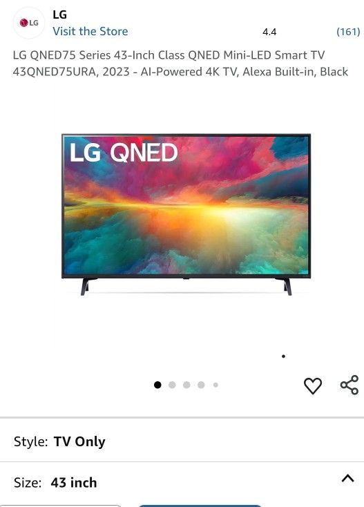 LG 43" MINI LED QNED QUANTUM DOT DISPLAY NEW IN BOX 4K WEB OS FANTASTIC PICTURE QUALITY GUARANTEED 🖥💯🔥💯🔥💯🖥