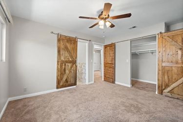 Barn doors with track and hardware