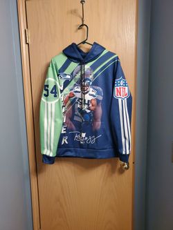 BRAND NEW Seattle Seahawks Bobby Wagner All Over Print Hoodie - Large