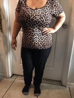 Cheetah Print Blouse 