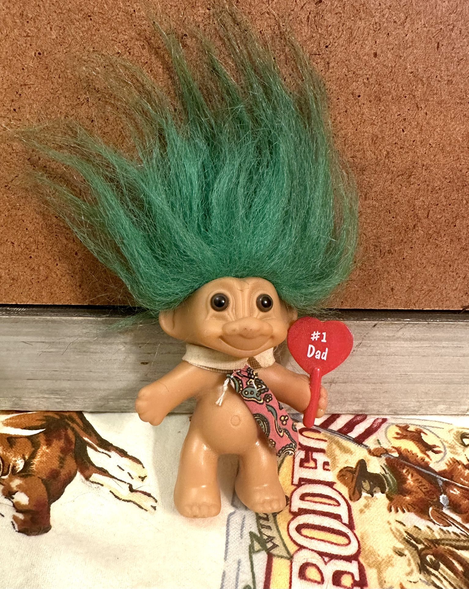 Vintage 90s Troll Doll Green Hair