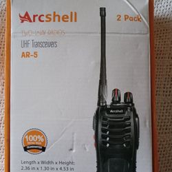 Arcshell AR-5 UHF Two Way Radios. 