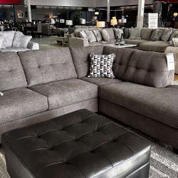 [OM] 🟪 Only $45 initial then take it home 🏡 Brand New  Mahoney Sectional With Chaise 