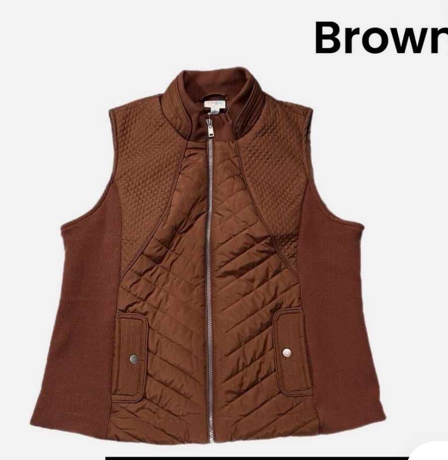 LULAROE Hunter Vest Brown 3XL
