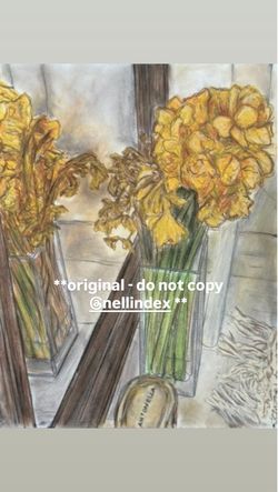 (Prints available) Original oil pastel by Nell @nellindex