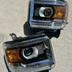 14-18 Gmc Sierra Headlights New 