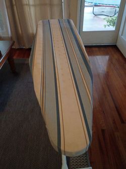 Ironing Board with Striped Cover