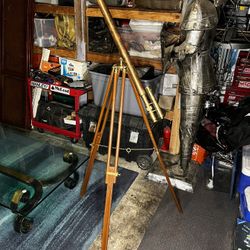 Antique Solid Brass Telescope 