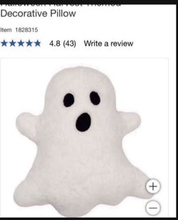Sold Out Costco Viral 2024 Halloween Ghost Pillow (NEW). Soft, Large, Oeko Tex