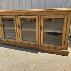 Stunning Antique French Country Pine Farmhouse Cabinet / Antique Console 