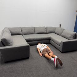 75% OFF ❌ Restoration Hardware Maxwell U - Sofa Bench Cushion Sectional Couch *Very Clean* - Can Deliver