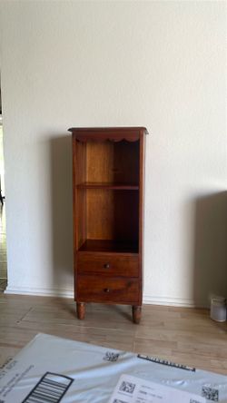 2 tier wooden book case shelf