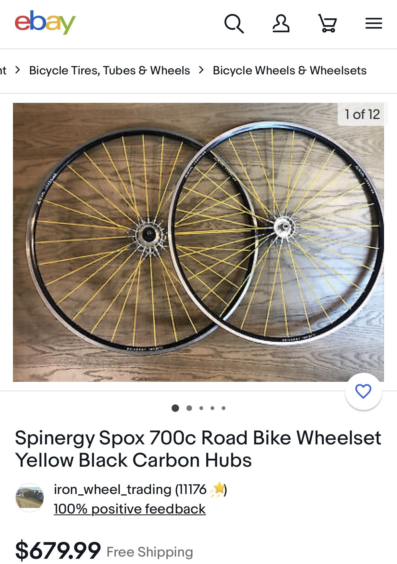 VINTAGE  SPINERGY SPOX 700c ROAD BIKE WHEELS  SET 