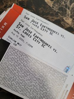 San jose earthquakes vs St Louis City SC @ Paypal Stadium 08/15