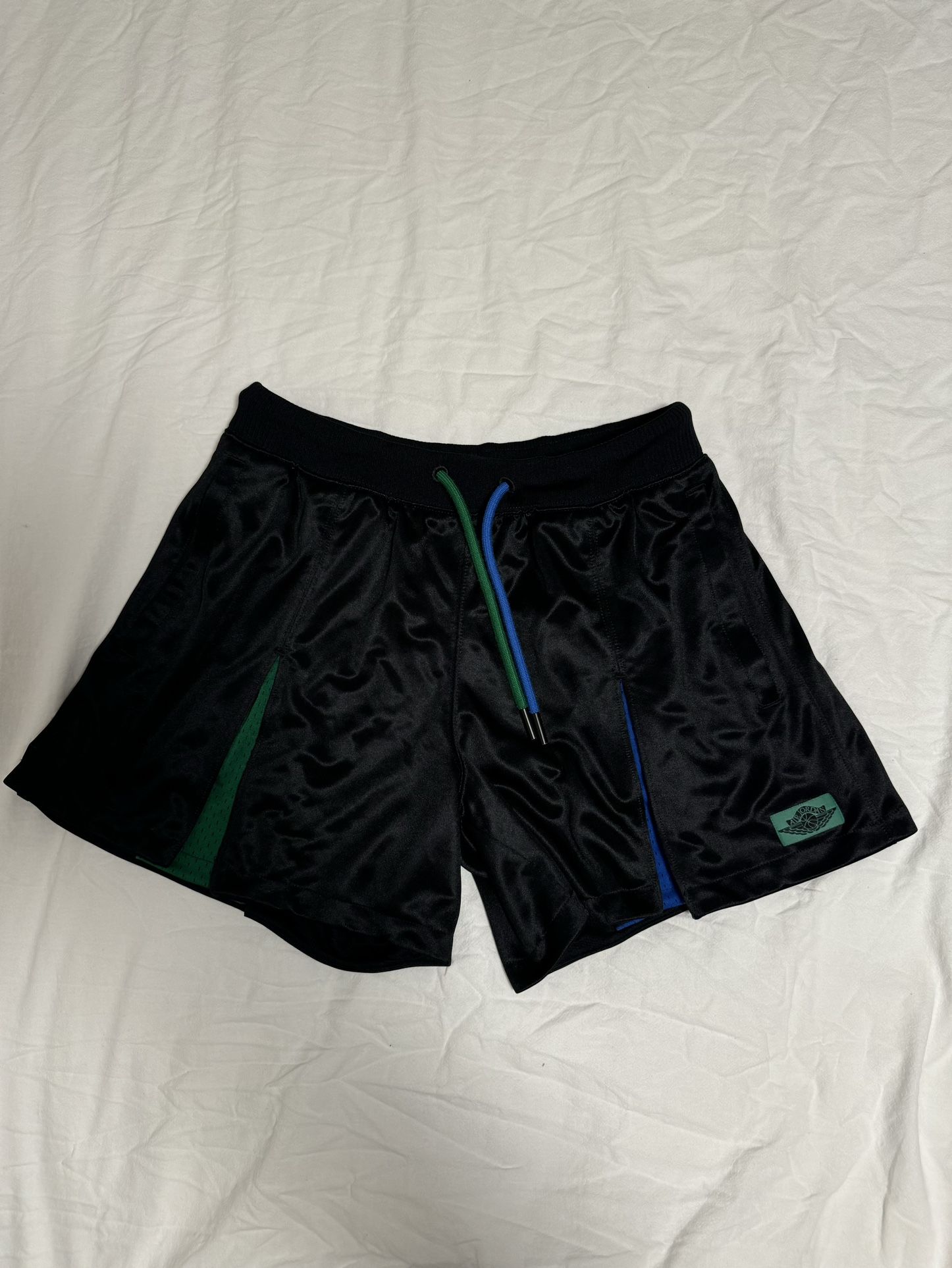 Nike Women’s x Aleali May Pleated Shorts Black Game Royal Size M DC2432‑010
